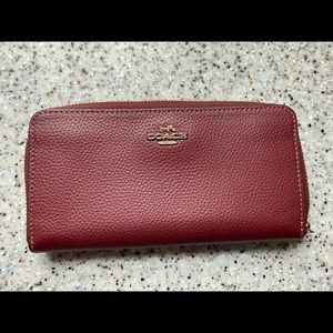 Coach 3/4 zip wallet